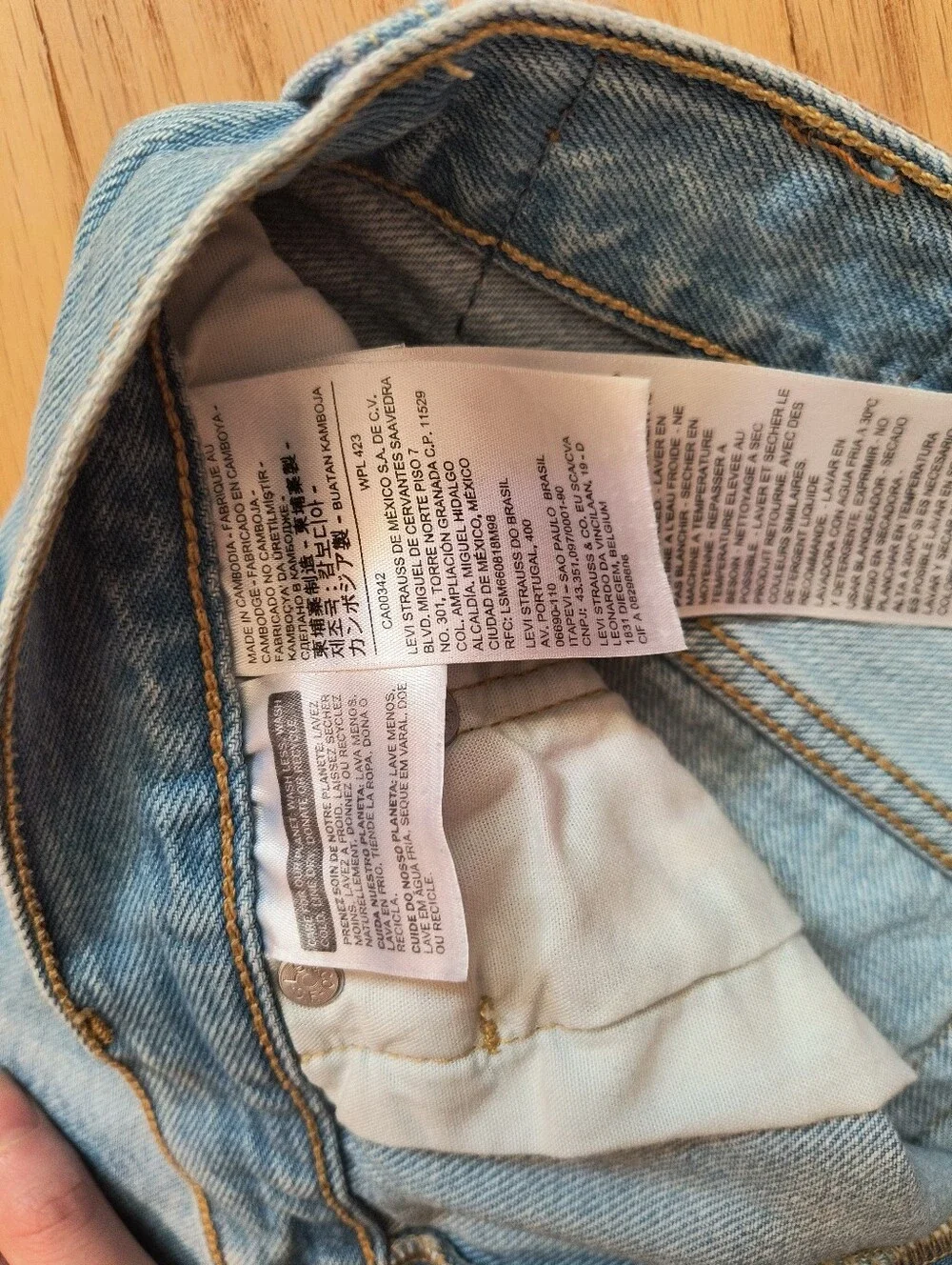 Levi's Distressed Denim Shorts